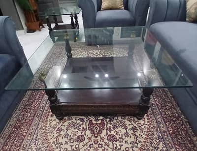 center table and  2 side tables