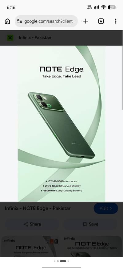 Infinix note edge