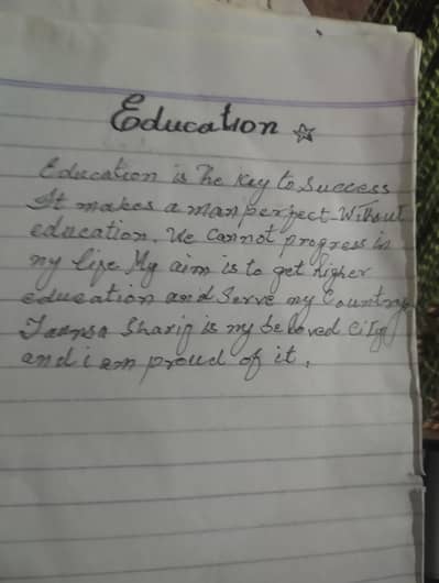 neat handwriting service for students taunsa sharif