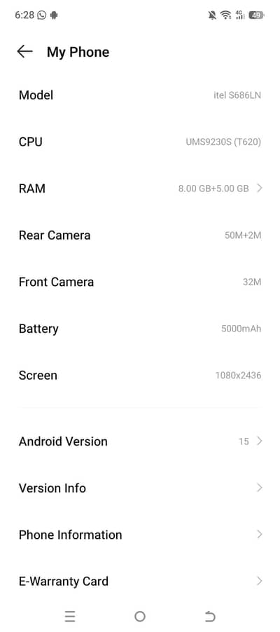 Itel S 25 ultra 10/9.5 condition