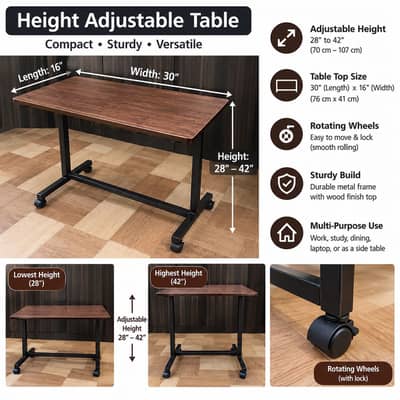 Height Adjustable Table