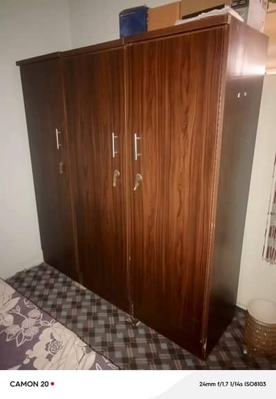 Bed Dressing table and Almari