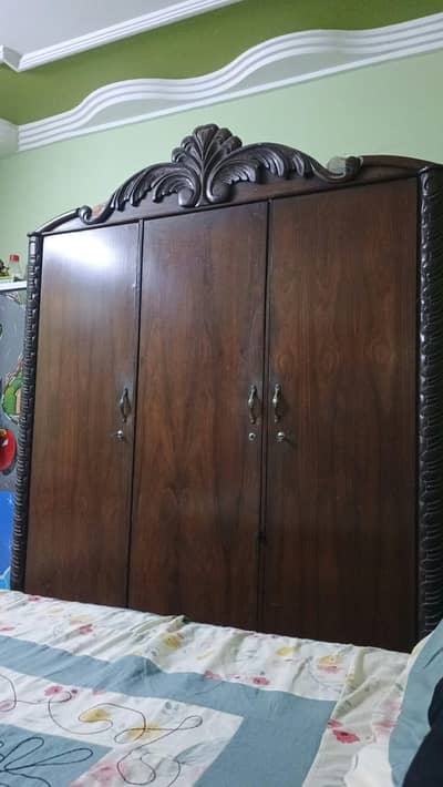 3 Door wooden shesham almmari