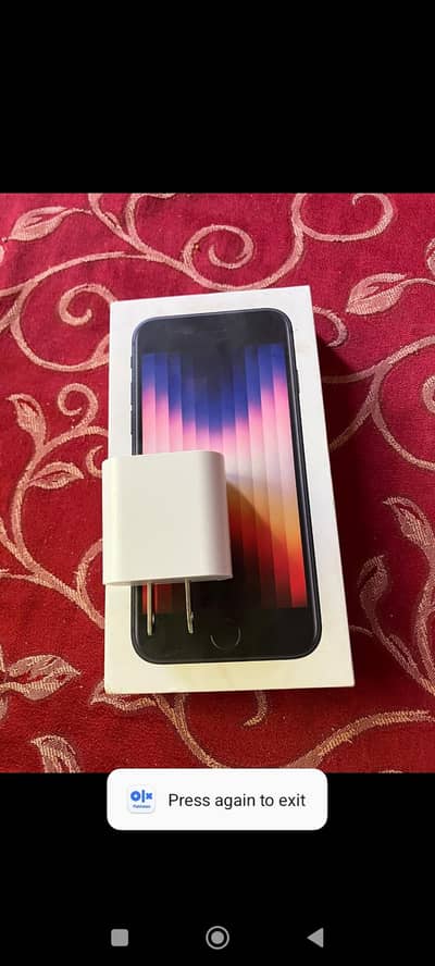 iPhone SE 3 ha non pta Jv with box chager original