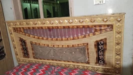 diamond design double bed dressing