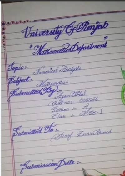 Assignment written