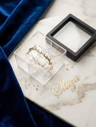 elegant stainless Bengal and cute stainless bangle with box