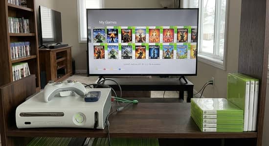Xbox 360 with 81 games