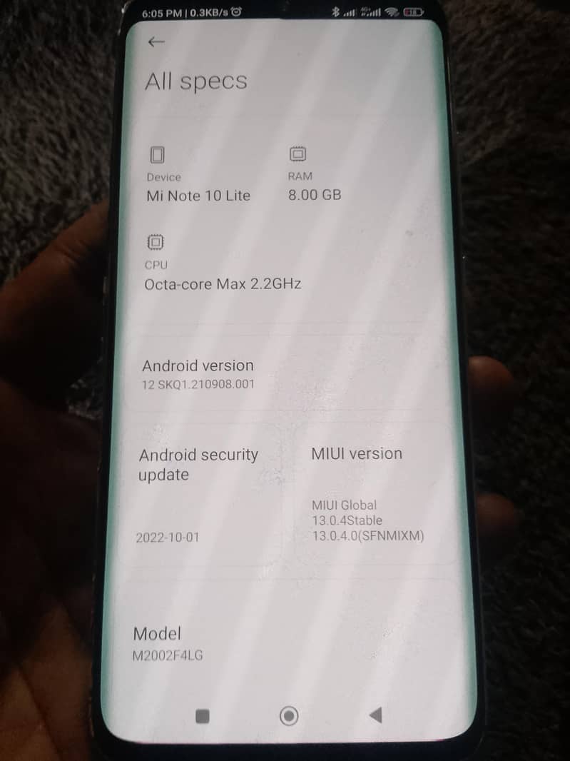 Xiaomi Other Model note10 lite 0