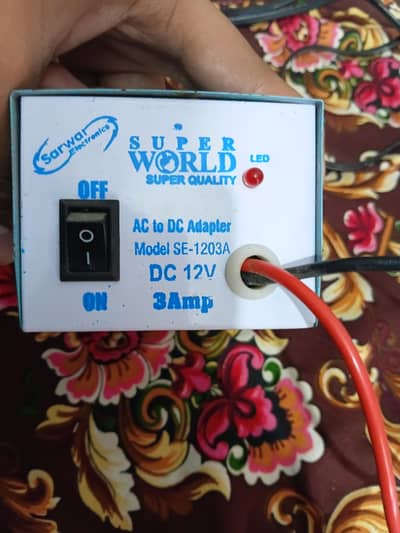 Ac to dc adapter model se_1203A Dc 12 v ha 3A kha all ok new condation