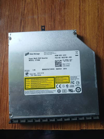Laptop Slim DVD RW Drive - Hitachi-LG GT30N Super Multi - 100% Working