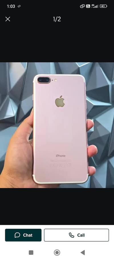 Apple iPhone 7 Plus PTA approved with box farsal