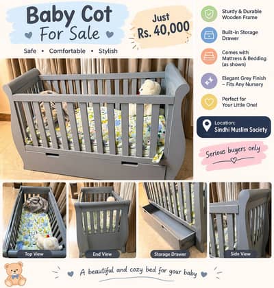  BABY COT FOR SALE 