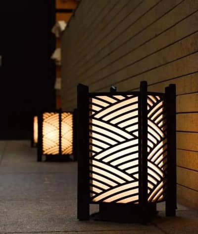 wooden table lamp
