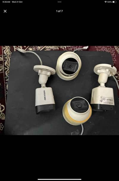 Complete setup CCTV cameras & DVR box 3TB hard drive
