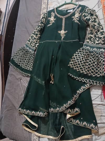 chiffon party wear Dress one time use