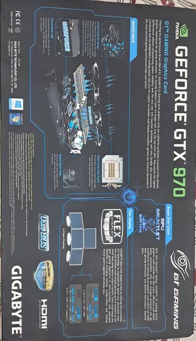 Gigabyte GTX 970 4GB DDR5 card for sale