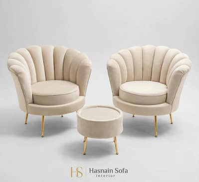 luxury coffee chair# flowers chair