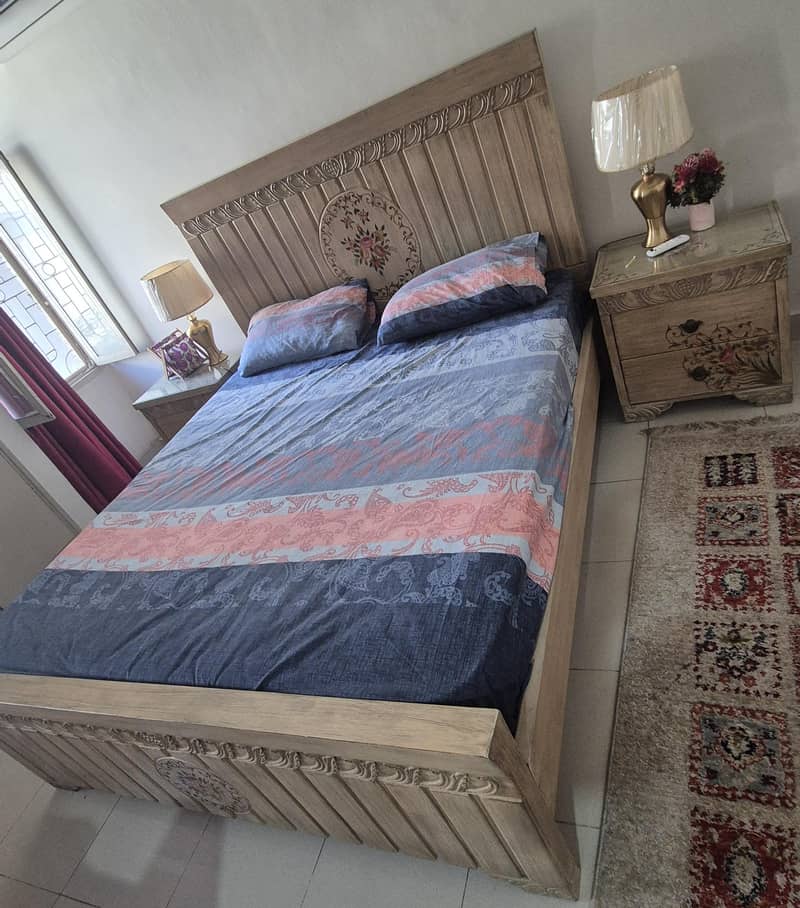 bed with side tables 1