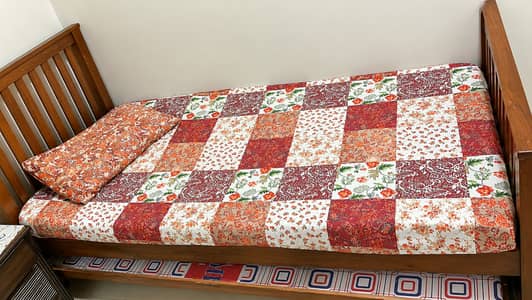 Single Bed / Wooden Bed - For sale