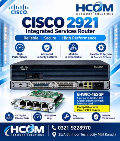 Cisco 2921 Integrated Services Router Available for Sale