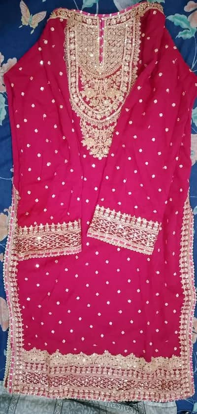 Long shirt with shrara and duppata