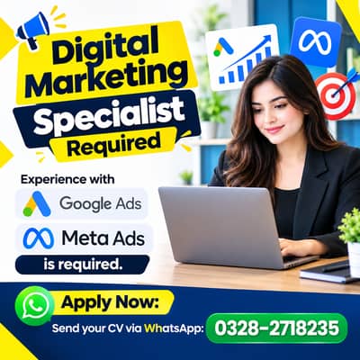 Digital Marketing Specialist Job – Google & Meta Ads - Work From Home