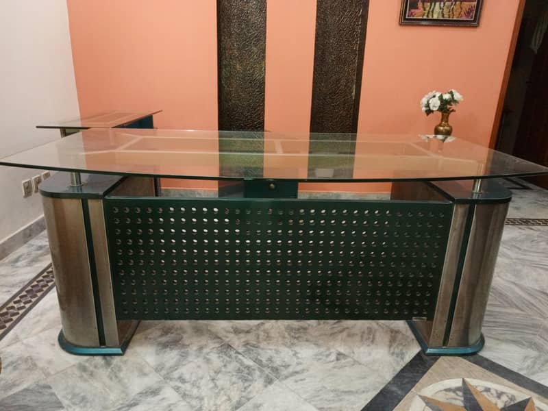 Office table with 3 drawers mini table + Computer table 0