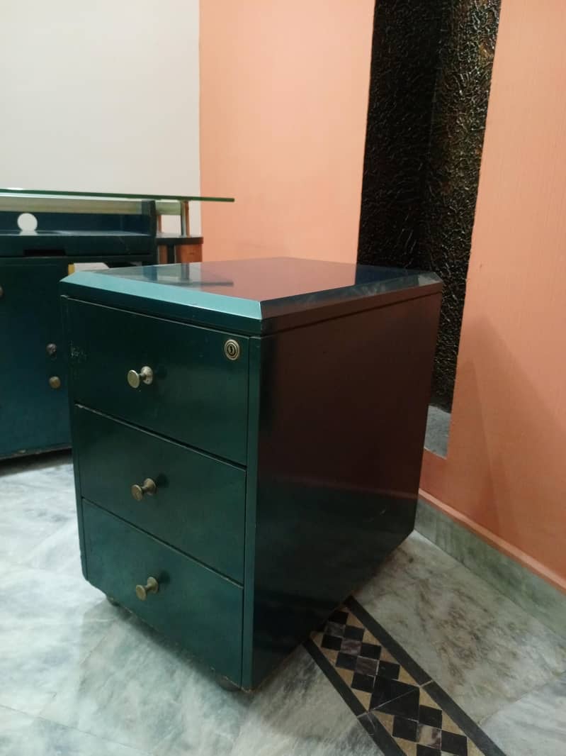 Office table with 3 drawers mini table + Computer table 4