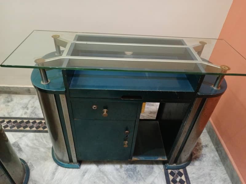 Office table with 3 drawers mini table + Computer table 5