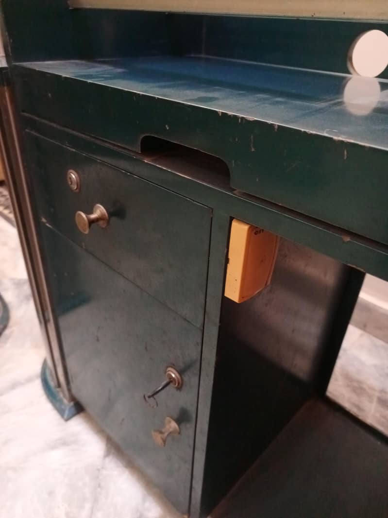 Office table with 3 drawers mini table + Computer table 7