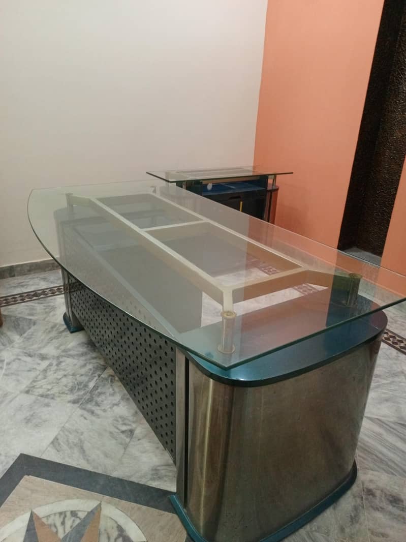Office table with 3 drawers mini table + Computer table 9