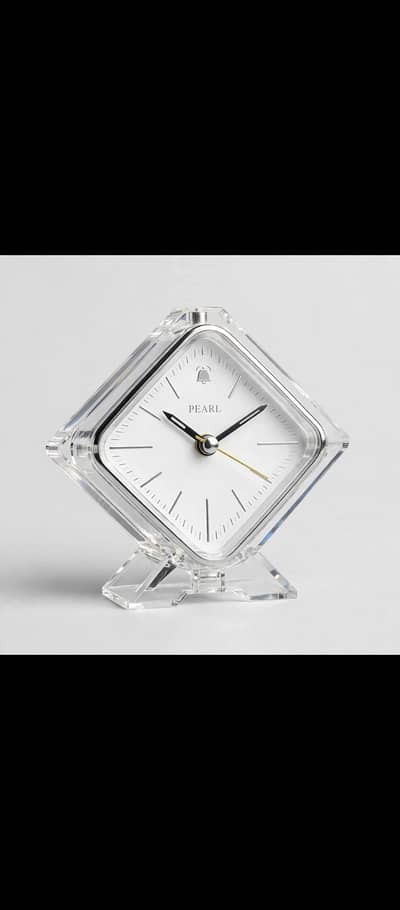 PEARL TRAVELLING ALARM CLOCK crystal double BEL crystal double bell۔۔۔