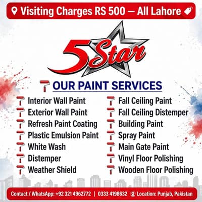 Roof Ceiling/Gypsum Ceiling/Plastir of paris/Paint services/Graphic