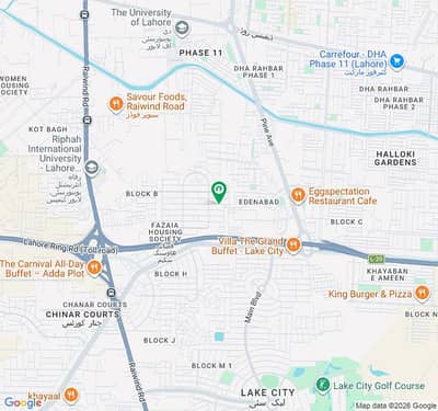 Book A Corner Residential Plot Of 20 Marla In Fazaia Housing Scheme Phase 1 - Block F Lahore