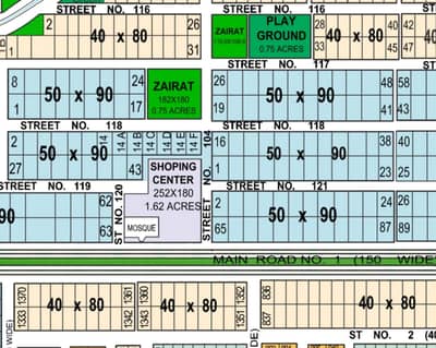 1 Kanal Residential Plot For Sale In Street No 121 Sector G 14/3 Islamabad