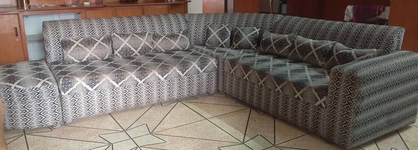 L shaped 7 seater sofa