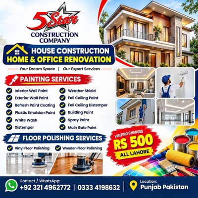 Roof Ceiling/Gypsum Ceiling/Plastir of paris/Paint services/Graphic