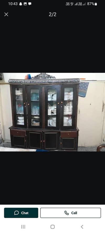 wooden showcase