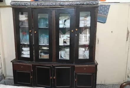 wooden showcase