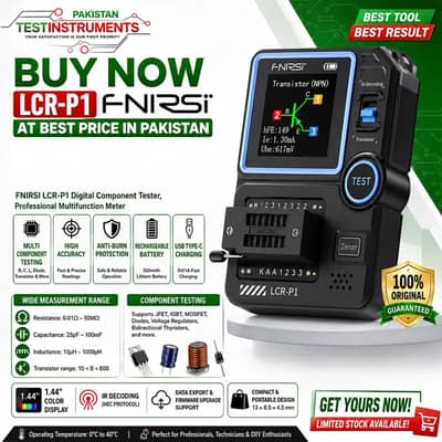 FNIRSI LCR-P1 Digital Component Tester | LCR Meter | Component Tester