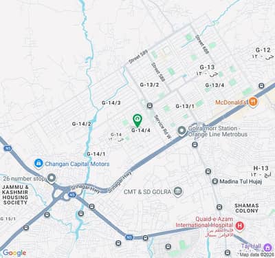 30*60 Plot For Sale In G-14/4 Islamabad