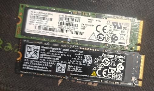 WD SN810, Samsung 1TB