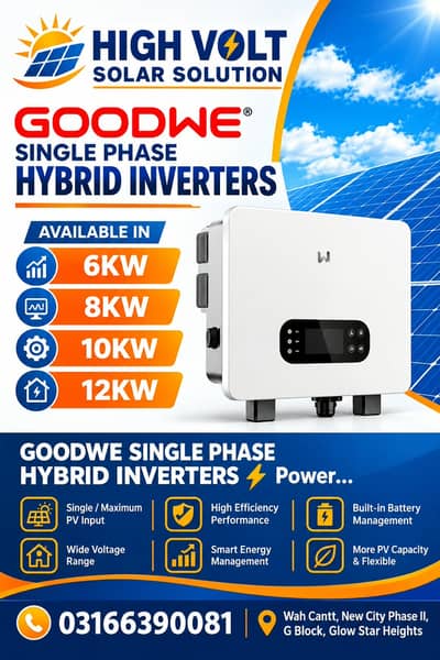 GoodWe Single Phase Hybrid Solar Inverters – 6KW, 6KW Hybrid Inverter