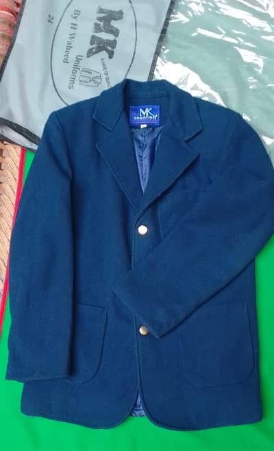 Blue school coat