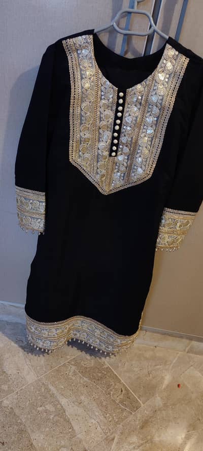 2pc stitched designer partywear dress