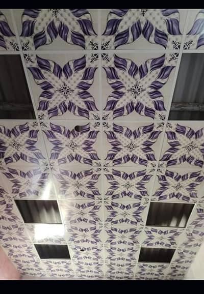 Pop ceiling-WPC wallpanel-Wallpaper-Pvc wallpanel-Vinyl floor-Ceiling
