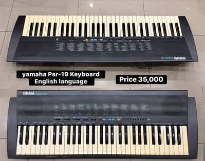 Yamaha Psr-19 Keyboard -Piano-Guitar-Electric-Bass-Banjo-Amp