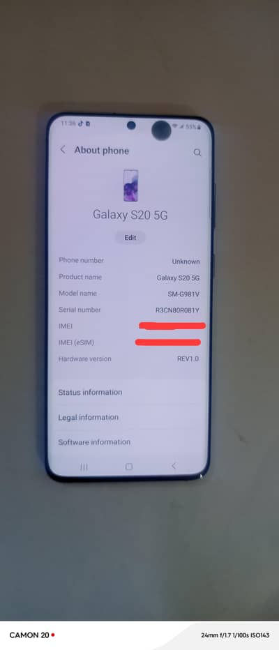 Samsung Mobile S20