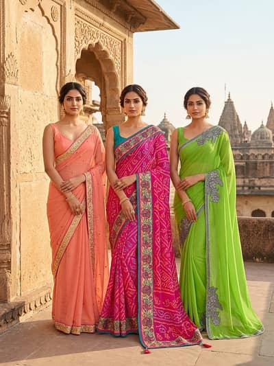 3 Indain sarees